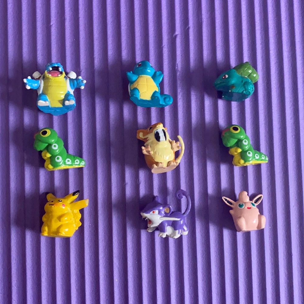 Pokemon figurines - rattata and caterpee only